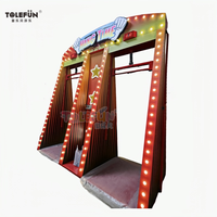 Tolefun CE Jeux de compétences de grande taille en métal de haute qualité pour les fêtes foraines, défi Hangtime, thème étoile rouge à LED, manèges de fête foraine, parc d'attractions, 2 joueurs