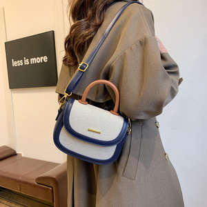 Bolso bandolera de moda para mujer con diseño simple, bolso de mano de material PU impermeable - Product Image 3