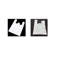 Sac de T-shirt en plastique à double ligne à grande vitesse faisant la machine