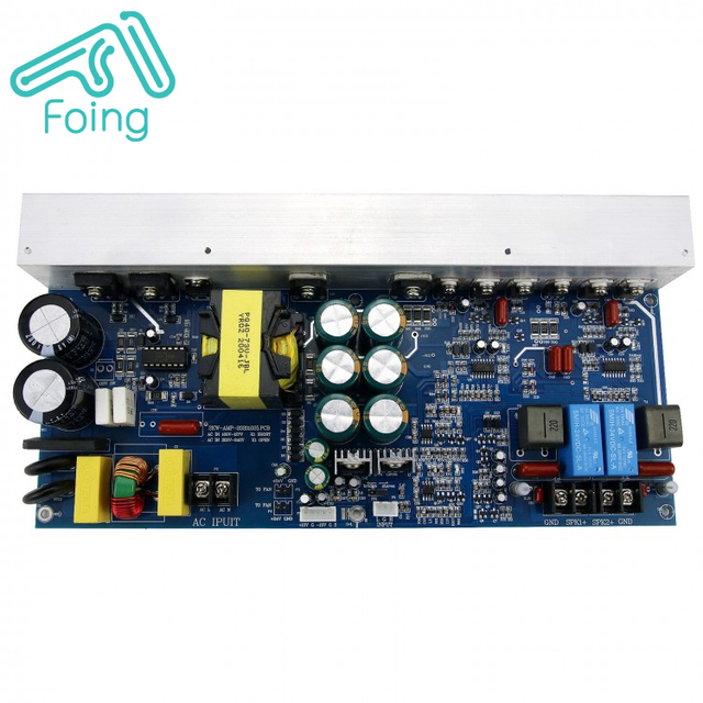 1000W Stereo 2 channel 500W+500W Digital power amplifier board with Switching power supply