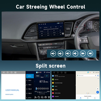 Autoradio Android Podofo 9 pouces 4+64G pour Seat Leon 2015-2018 (conduite à droite) Carplay/Android Auto sans fil OEM ODM Vente en gros