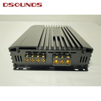 Amplificateur de subwoofer de classe D monobloc RMS 1000W avec bornes plaquées or pour les amateurs de SPL audio de voiture