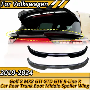 Aileron arrière central style ClubSport pour coffre de voiture Golf 8 MK8 GTD GTE R-Line R 2019-2024 - Kit carrosserie tuning - Product Image 1