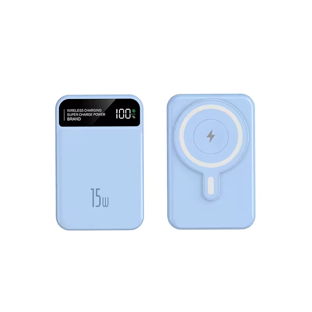 QSF 2026 Hot Selling 10000mAh 15W Magnetic Wireless Power Bank PD Fast Charging LED Display Ultra Slim for Phone & Watch