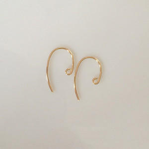Ganci per orecchie con chiave per spigola in oro 14K per la creazione di gioielli orecchini ganci - Product Image 4
