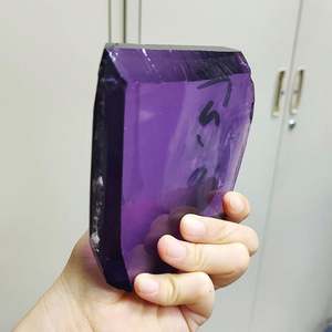 1 pièce synthétique hydrothermale 8 # lumière améthyste Quartz cristal brut amétrine améthyste brute pour la fabrication de pierres en vrac - Product Image 4