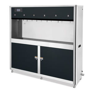 Commercial Electric Stainless Steel Floor Standing <strong>Water</strong> Cooler <strong>Dispenser</strong> 3-Stage+Post Filtration <strong>Hot</strong> and Cold Feature - Product Image 1