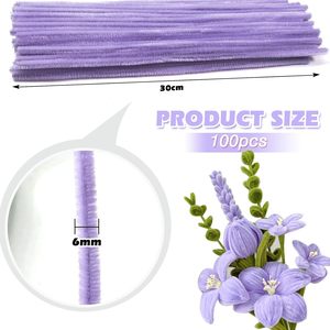 55 Colores Limpiapipas de Chenilla, 100 Unidades, Palitos Esponjosos, Limpiapipas de Tinsel Pastel, Limpiapipas Esponjosos para Manualidades, Regalo, Juguetes Educativos - Product Image 3