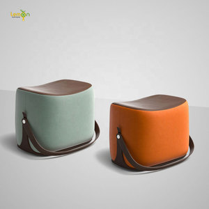 New Arrival Creative Design Modern Fabric <strong>Cushion</strong> Portable <strong>Stool</strong> for Hallway - Product Image 3