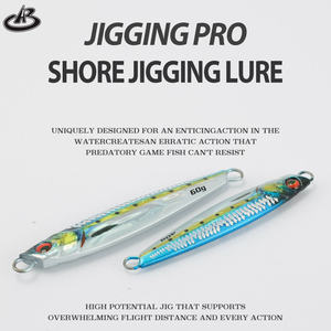 Jigging <span class=keywords><strong>Pro</strong></span> 40g 60g Leurre de pêche à pas lent en métal pour eau salée - Product Image 3