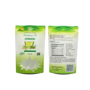 Stand Up Organic Matcha Green Tea Powder Pouch Highest Quality Japanese Style Matcha Plastic Packaging Bag