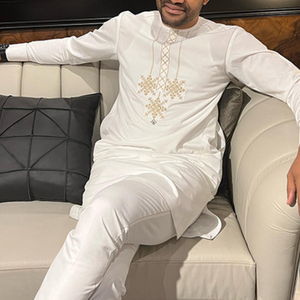Nuovo Set Ricamato da Uomo in Stile <span class=keywords><strong>Etnico</strong></span> <span class=keywords><strong>Africano</strong></span> alla Moda, di Alta Qualità, Vendita all'Ingrosso a Basso Prezzo - Product Image 1
