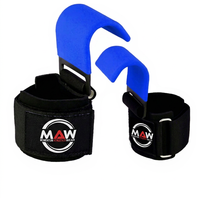 Supports de poignet en néoprène rouge en forme de U Momentum Athletics Wear avec fermeture auto-agrippante réglable pour l'entraînement musculaire