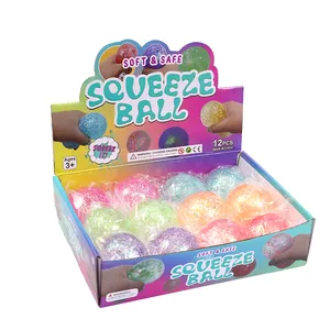 Wholesale Glitter Squishy Squeeze Toy Ball Mental Healing Slow Restoring Ball For Kids Emotion Relief