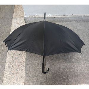 Paraguas Económico de 9 Varillas con Apertura Automática y Mango Largo, Color Negro, con Logotipo Personalizado al por Mayor a Bajo Precio, para Promoción, Venta al por Menor y Temporada de Lluvia - Product Image 4