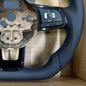 Volante de Cuero en Existencia para Volkswagen VW MK7 MK6 Golf 6 Golf 7 7.5 Passat <span class=keywords><strong>Polo</strong></span> Scirocco Jetta GTI GTD GTS GTE <span class=keywords><strong>GLI</strong></span> CC - Product Image 5