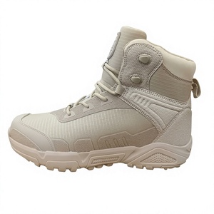 DSF49 AS33 Mesh Tactical <b>Boot</b> Light Gray Breathable Outdoor All Seasons High Top <b>Hiking</b> Shoe - Product Image 4