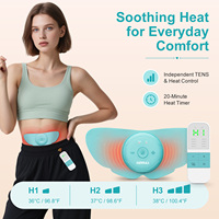 Thérapie TENS sans fil avec 3 niveaux de chaleur, 6 modes, 30 intensités réglables pour la massothérapie, l'électrothérapie et le soulagement de la douleur