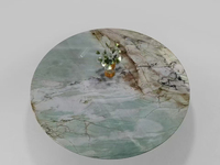 Brésilien Naturel Verde Cristallo Alexandrita Vert Granit Aurora pour Borealis Quartzite Dalles Poli Carreaux Muraux Cuisine Vill