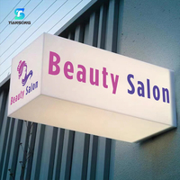 Boîte lumineuse publicitaire personnalisée pour entreprise, impression UV, logo de votre marque, boîte lumineuse en acrylique imperméable pour extérieur
