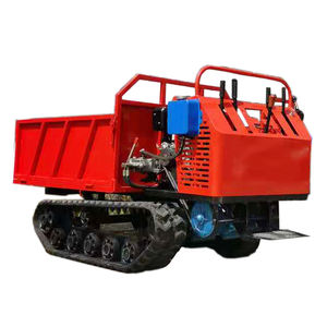 Mini transporteur chenillé de chantier, mini tombereau électrique autochargeur en caoutchouc et béton, à vendre - Product Image 6