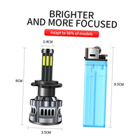 Feux LED pour phares de voiture à 360 degrés, 4, 6, 8, 10 faces, R4 H1 H3 H7 H4 9005 HB3 9006 HB4 H8 H11 9012, pour phares et ampoules antibrouillard