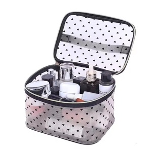 Advanced Love Simple Mesh Bolsa de cosméticos de mano con cierre de cremallera Bolsa de almacenamiento impermeable de moda para el cuidado de la piel - Product Image 1