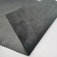 Tissu en similicuir sans PFAS pour pantalons d'hiver avec doublure polaire, tissu PU extensible dans les 4 sens pour la mode russe, emballage en rouleau