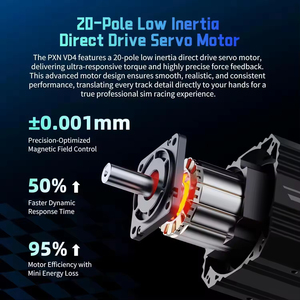 Volant de simulation de course PXN VD4 Direct Drive, 11 pouces, avec jante en cuir détachable, support de fixation sur bureau réglable pour jeux de course sur PC - Product Image 4