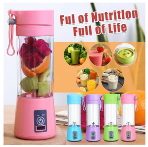 USB Şarjlı Pil Elektrikli Mini Taşınabilir Meyve Sıkacağı <span class=keywords><strong>Blender</strong></span> 400ml Kapasiteli Buz Kırıcı Paslanmaz Çelik Otel Ev Araba - Product Image 3