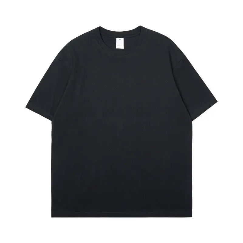 カスタムラウンドネックパフプリントOemロゴヘビーウェイトTシャツを印刷した最高品質の綿100% メンズTシャツ