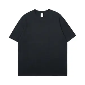 Camiseta 100% de algodón de alta calidad para hombre con estampado personalizado de cuello redondo Puff estampado Oem Logo camiseta de peso pesado