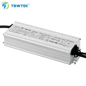 Fuente de alimentación del controlador LED de CA a CC, resistente al agua, IP65, IP67, transformador regulable, PWM, 200W para luz exterior