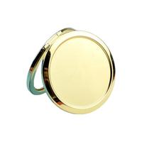 Miroir compact en métal personnalisé, miroir de poche rond de 7 cm avec logo personnalisé pour les commandes en gros