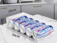 Boîte de rangement pour boissons de réfrigérateur, type tiroir simple et double couche, pour canettes de bière et de coca