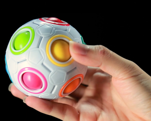 Moyu New Arrival Fun Fidget Cube Puzzle Rotation Fidget Magic Rainbow Ball Relax Toys - Product Image 4