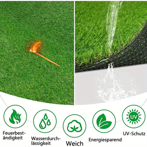 Césped Artificial para Exteriores, Alfombra de Césped Sintético, Césped Artificial para Balcones, Terrazas y Jardines - Product Image 3