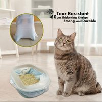 Sac à litière pour chat biodégradable et non parfumé, en plastique épaissi, écologique, en promotion