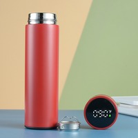 Peiway Termos Waterin Farenheit Contrôle de la température Tumbler Cup Led Display Reminder 500ml Smart Water Bottle