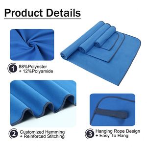 Serviettes de sport absorbantes en gros pour le fitness et les voyages - Product Image 2