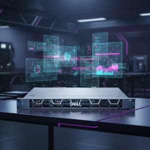 خادم R6725 مع معالجين من سلسلة EPYC 9005 بتقنية 5 نانومتر و192 نواة، خادم رفوف Dell Poweredge R6725 بحجم 1U - Product Image 1