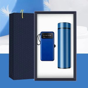 Custom <strong>Promotional</strong> Business <strong>2026</strong> <strong>New</strong> Arrivals Bulk Items Stainless Steel Water Bottle Power Bank Logo Gift Set - Product Image 1