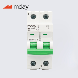 Mday MJC-63DC DC <span class=keywords><strong>MCB</strong></span> 1/2/3/4P 63A 80A 100A 125A 6kA Đường Sắt Gắn Năng Lượng Mặt Trời Thu Nhỏ Ngắt Mạch - Product Image 2
