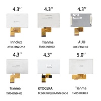 Instrumen deteksi industri portabel, modul LCD TFT 4.3 inci 480x272 WQVGA 4.3''