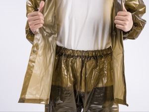 Vente chaude 0.4mm PVC Imperméable Poncho Portable Réutilisable Adulte Vêtements <span class=keywords><strong>De</strong></span> <span class=keywords><strong>Pluie</strong></span> Non Jetable Veste <span class=keywords><strong>De</strong></span> <span class=keywords><strong>Pluie</strong></span> Ensemble Pêcheurs En Plein Air - Product Image 3