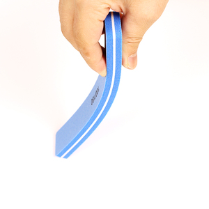 Custom Logo Blue Sandpaper Sponge Nail File Durable Washable Rectangle <strong>NailFile</strong> 100/180 - Product Image 4