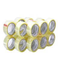 Autocollant adhésif en acrylique BOPP Ruban d'emballage Sensible à la pression simple face Scellage du carton activé par l'eau