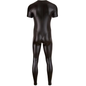 Combinaison <span class=keywords><strong>en</strong></span> cuir PU sexy <span class=keywords><strong>pour</strong></span> <span class=keywords><strong>homme</strong></span>, combinaison moulante intégrale, combinaison à fermeture éclair sur le devant, entrejambe ouvert, costume <span class=keywords><strong>en</strong></span> <span class=keywords><strong>latex</strong></span> Zentai, taille 3XL - Product Image 5