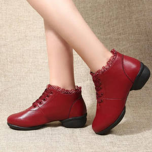 Bottes <span class=keywords><strong>de</strong></span> danse <span class=keywords><strong>de</strong></span> salon à bout carré pour femmes, en caoutchouc, à semelle souple, pour adultes, compétition en plein air, bottes <span class=keywords><strong>de</strong></span> danse <span class=keywords><strong>de</strong></span> cheerleading - Product Image 5