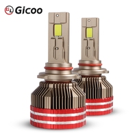 Phare en aluminium Gicoo K15 270W Super Lumineux H4 H7 H11 HB3 HB4 Sans erreur Canbus 12V Nouveau 6000K Étanche IP67 Lumière LED pour voiture